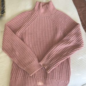 GAP Pink Cable Knit Sweater